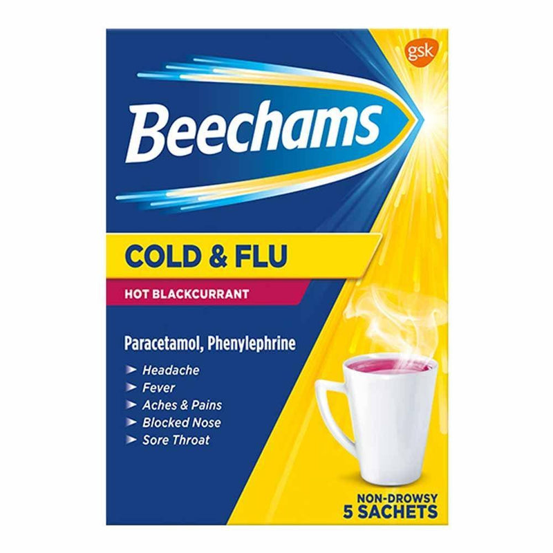 Beechams - Beechams Cold & Flu Blackcurrant (5 Pack)