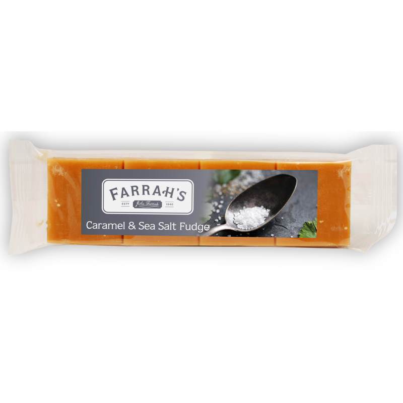 Farrah's Confectionery - Caramel & Sea Salt Flavoured Fudge Bar (100g)