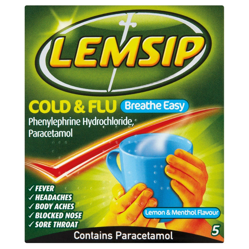 Lemsip - Lemsip Cold&Flu Sachets Breathe Easy (5 Pack)