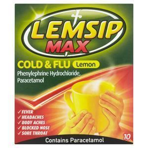 Lemsip - Lemsip Max Cold & Flu Sachets Lemon (10 Pack)