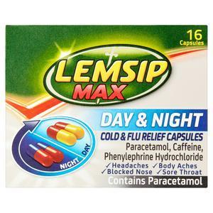 Lemsip - Lemsip Max Cold & Flu Capsules Day & Night (16 Pack)