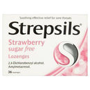 Strepsils - Strepsils Strawberry Lozenges Sugar Free (36 Pack)