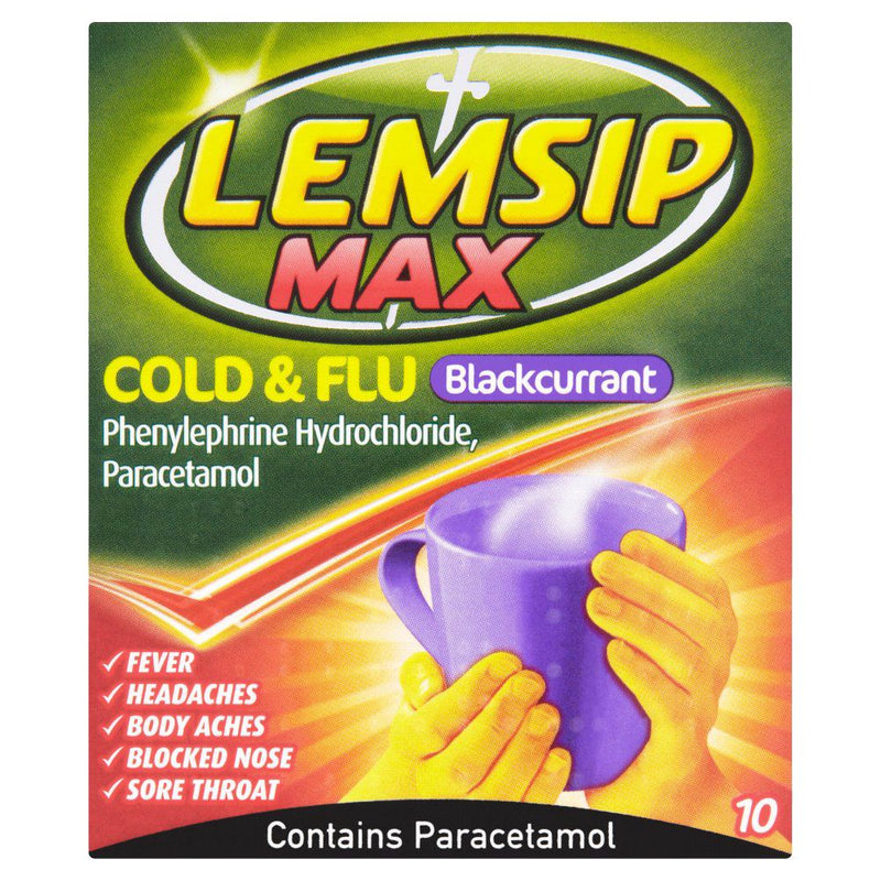 Lemsip - Lemsip Cold & Flu Sachets Blackcurrant (5 Pack)