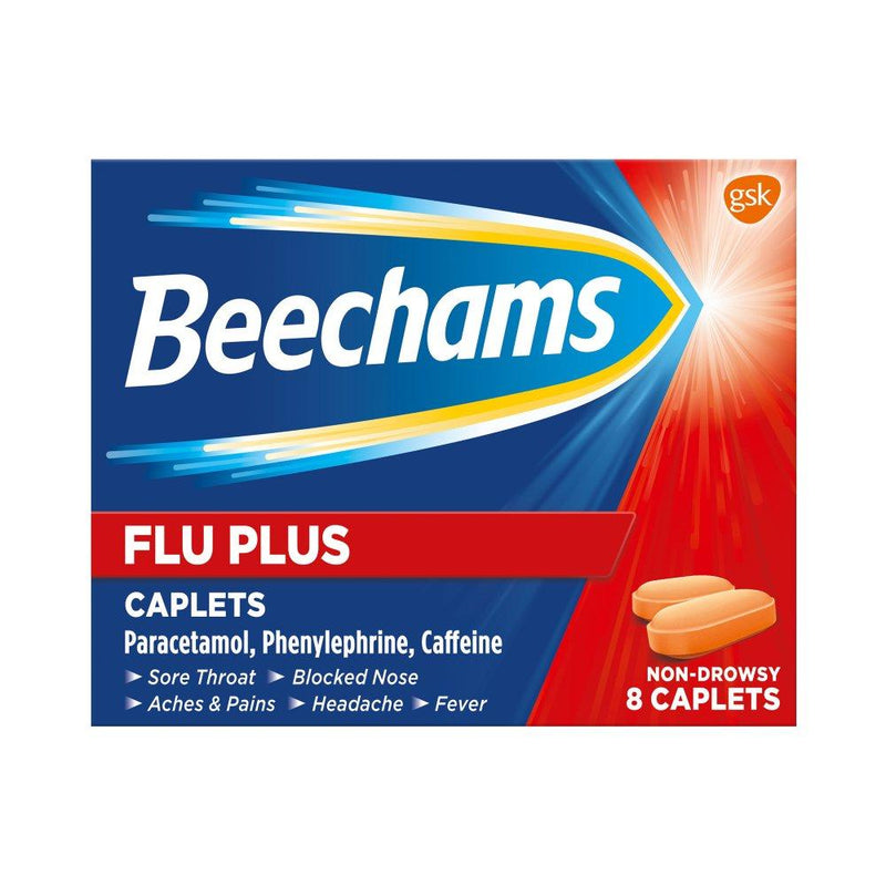 Beechams - Beechams Flu Plus Caplets (8 Pack)