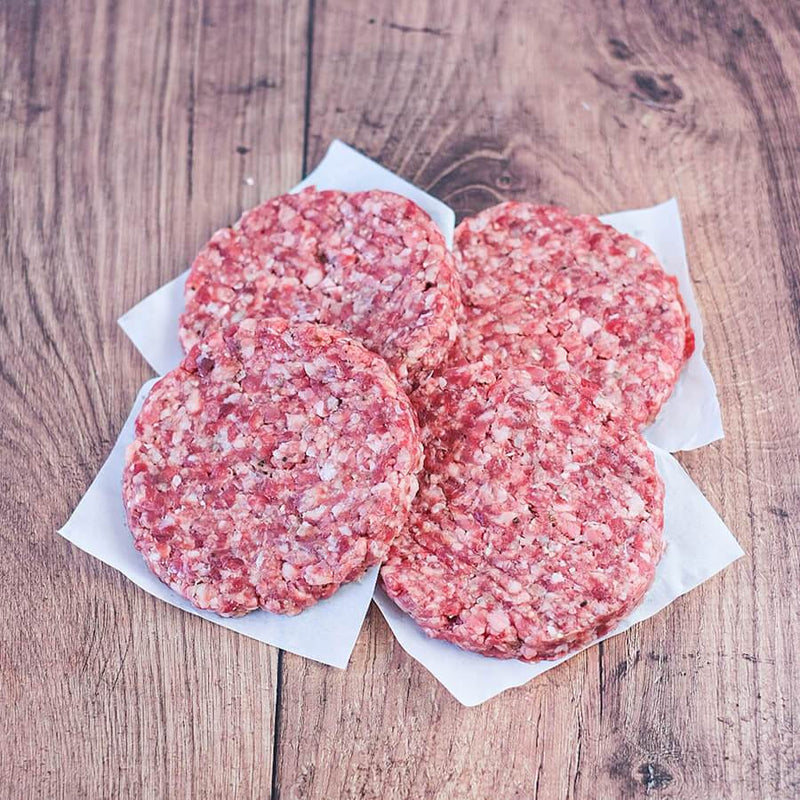 Sykes House Farm - 6oz Beef Burgers (4 Pack)