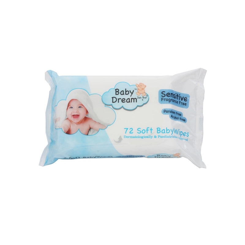 Baby Dream - Baby Dream Wipes Sensitive (72 Sheets)