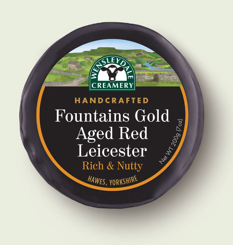 Wensleydale Cheese - Fountains Gold Aged Red Leicester (200g)