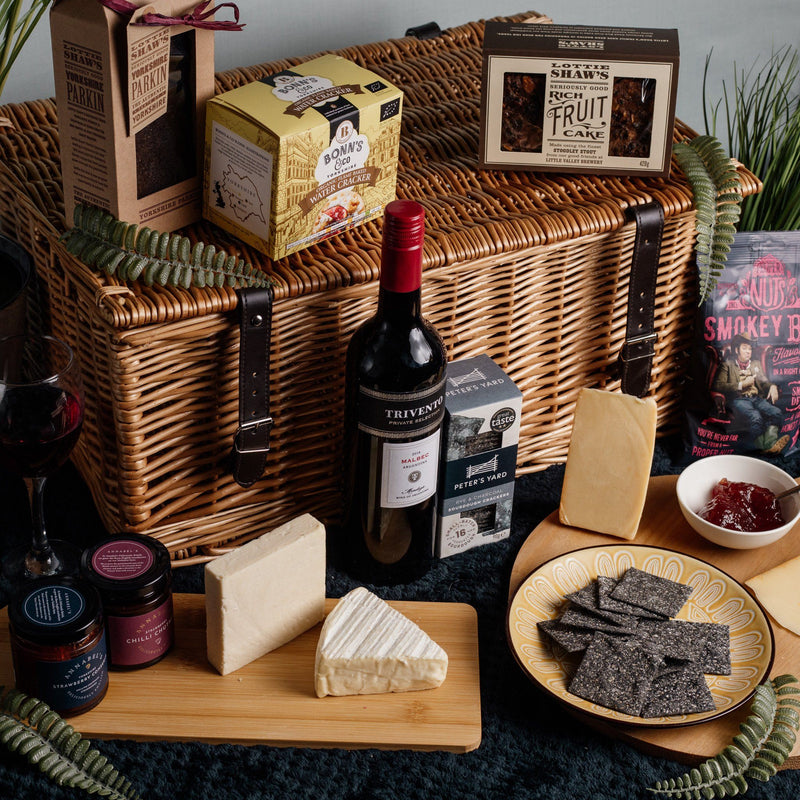 Arrow Fresh Hampers - Cheese & Biscuits with Wine Hamper