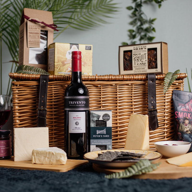 Arrow Fresh Hampers - Cheese & Biscuits with Wine Hamper