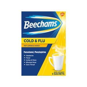 Beechams - Beechams Cold & Flu Honey & Lemon (5 Pack)