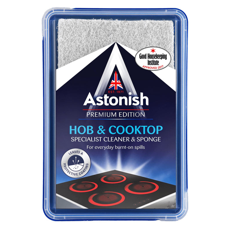 Astonish - Specialist Hob & Cooktop Cleaner and Sponge (250g)