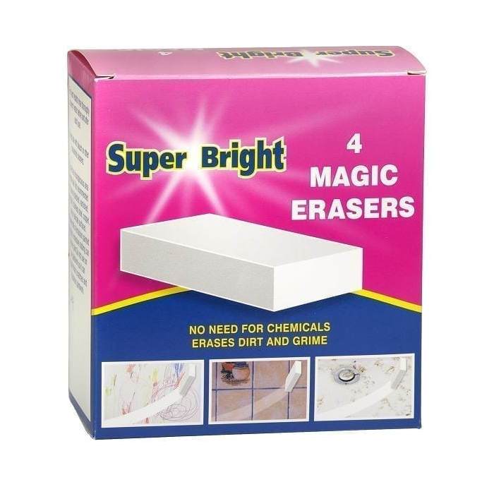 Super Bright - Magic Sponge Eraser (4 Pack)