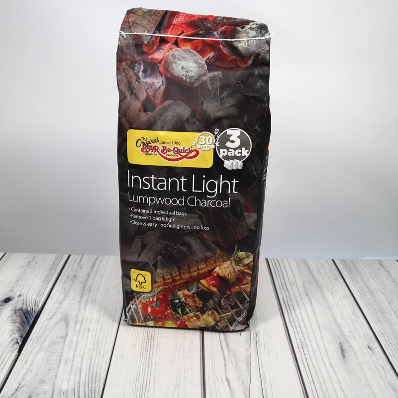 Bar-Be-Quick - Instant Lighting Lumpwood Charcoal (3x1.5kg)