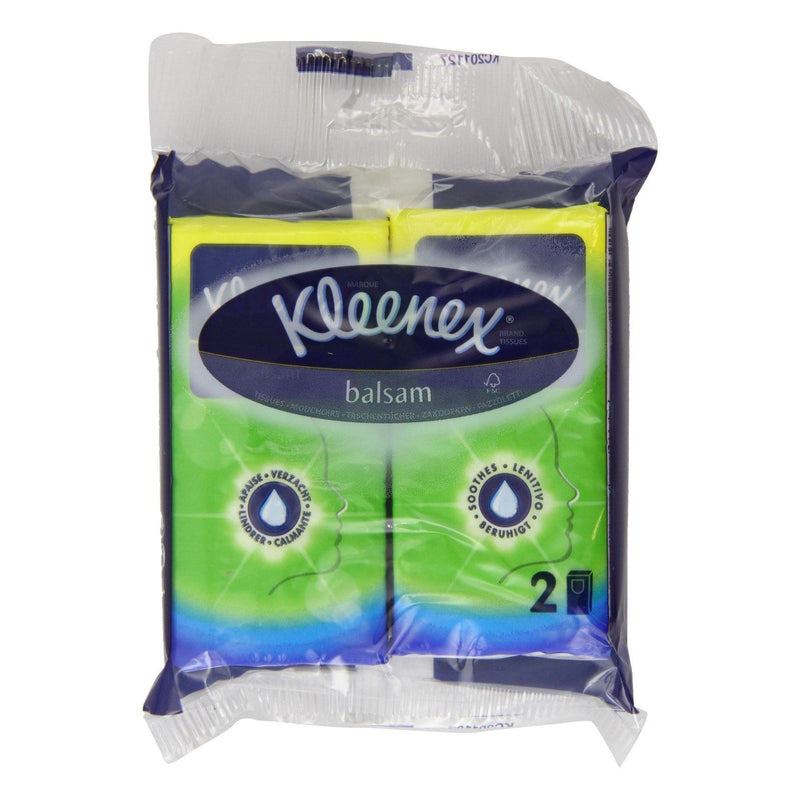 Kleenex - Kleenex Balsam Pocket Tissues 9's Twin Pack Clipstrip