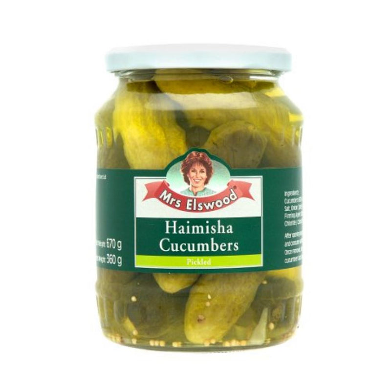 Mrs Elswood - Pickled Haimisha Cucumbers (670g)