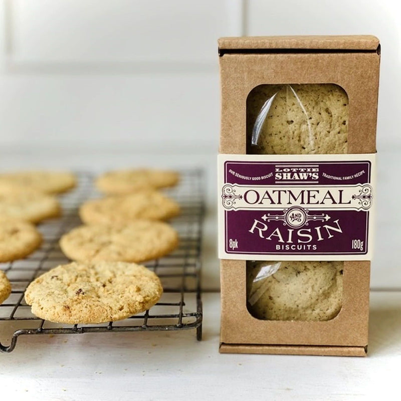 Lottie Shaw's - Oatmeal & Raisin Biscuit Box (180g)