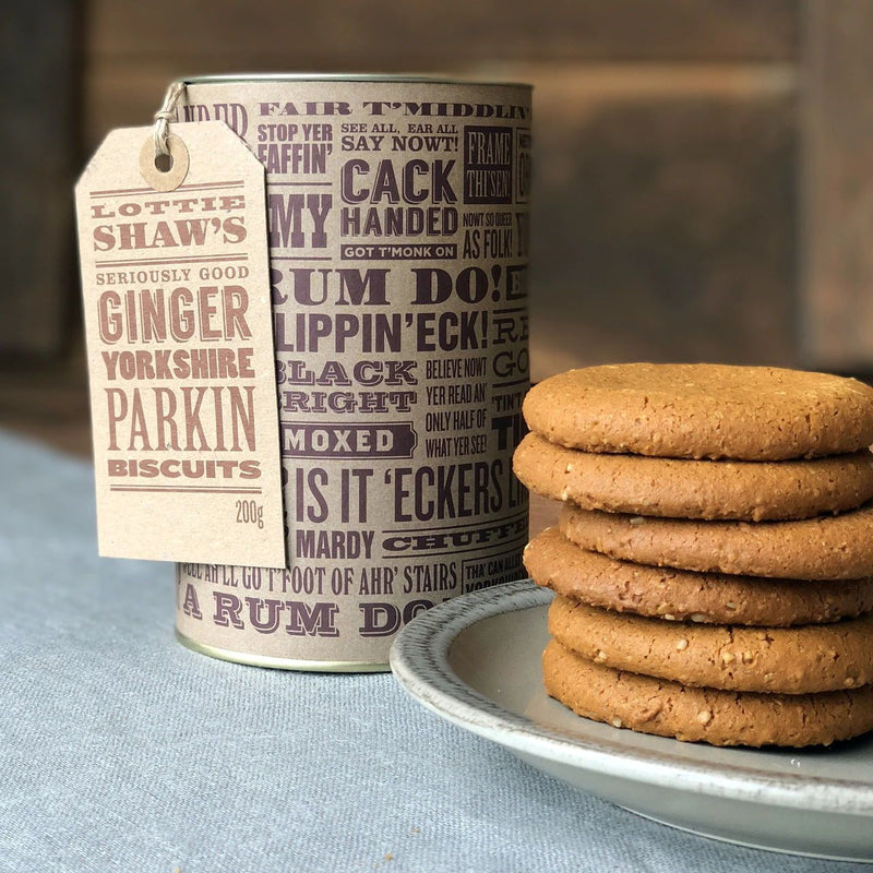 Lottie Shaw's - Yorkshire Tube of Parkin Biscuits (200g)