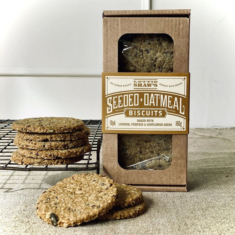 Lottie Shaw's - Multi Seeded Savoury Oatmeal Biscuit Box (160g)