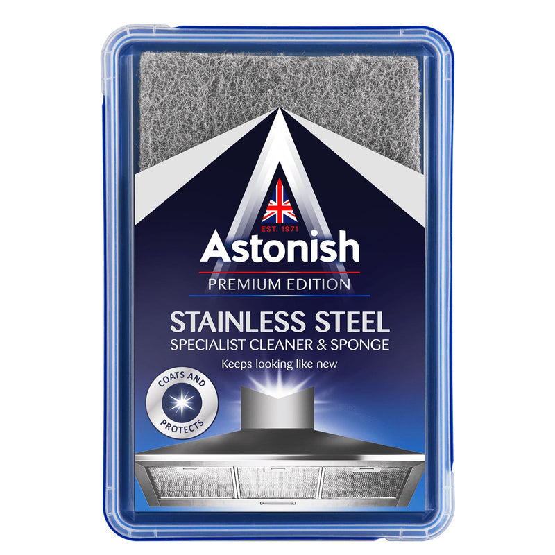 Astonish - Specialist Stainless Steel Cleaner and Sponge (250g)