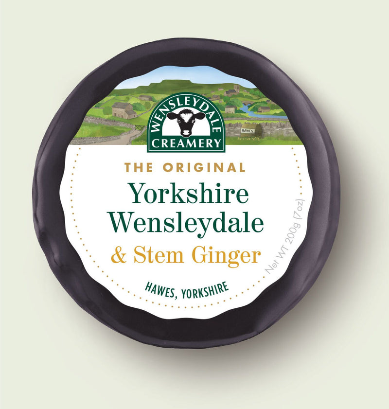 Wensleydale Cheese - Yorkshire Wensleydale & Stem Ginger Cheese (200g)