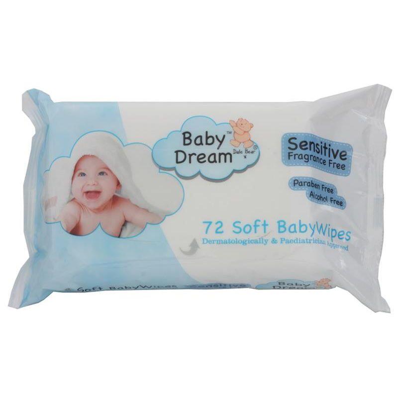 Babydream - Sensitive Baby Wipes (72s)