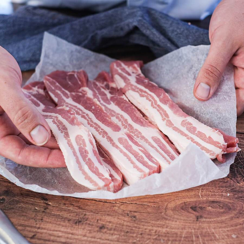 Sykes House Farm - Plain Sliced Streaky Bacon (500g)