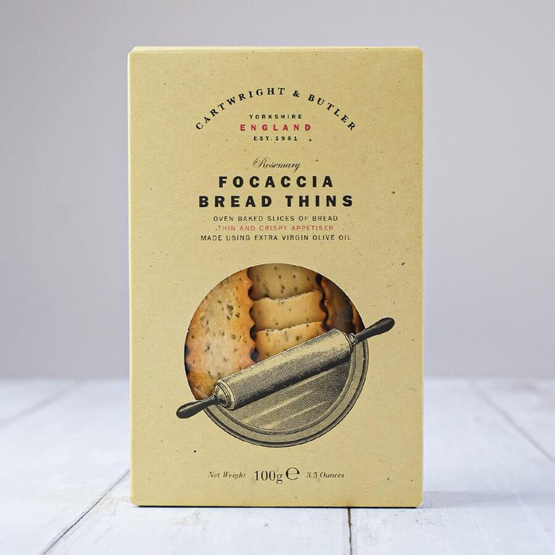 Cartwright & Butler - Rosemary Focaccia Bread Thins (100g)