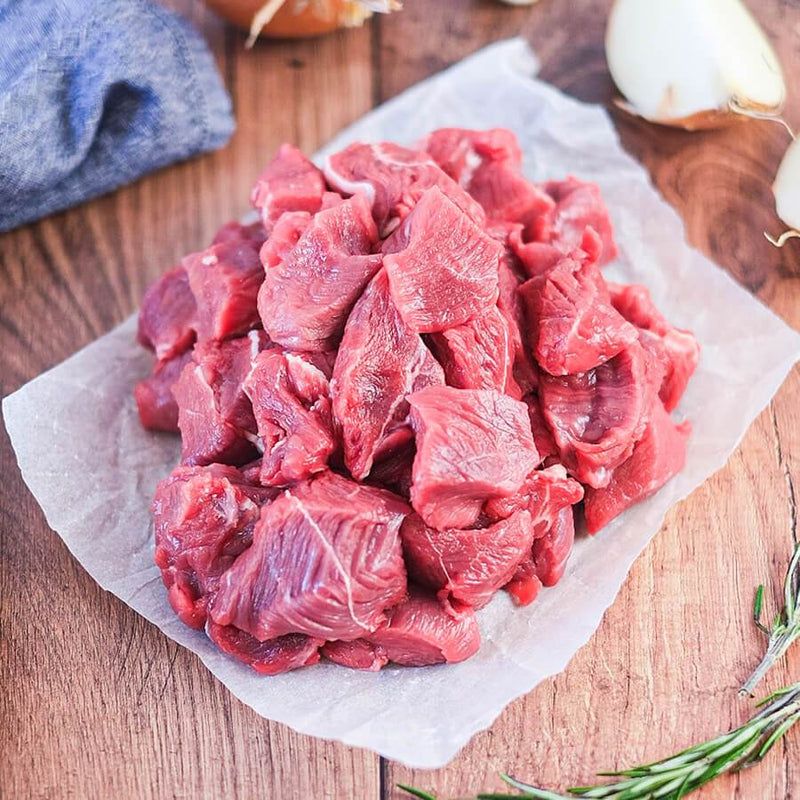 Sykes House Farm - Diced Beef Stewing Steak (500g)