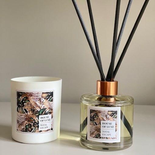 House Of Luxe - House of Luxe Aromatherapy Candle & Diffuser Gift Set (All fragrances)