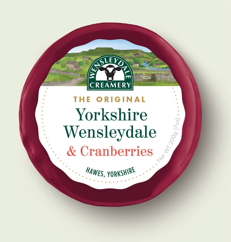 Wensleydale Cheese - Yorkshire Wensleydale & Cranberries Cheese (200g)