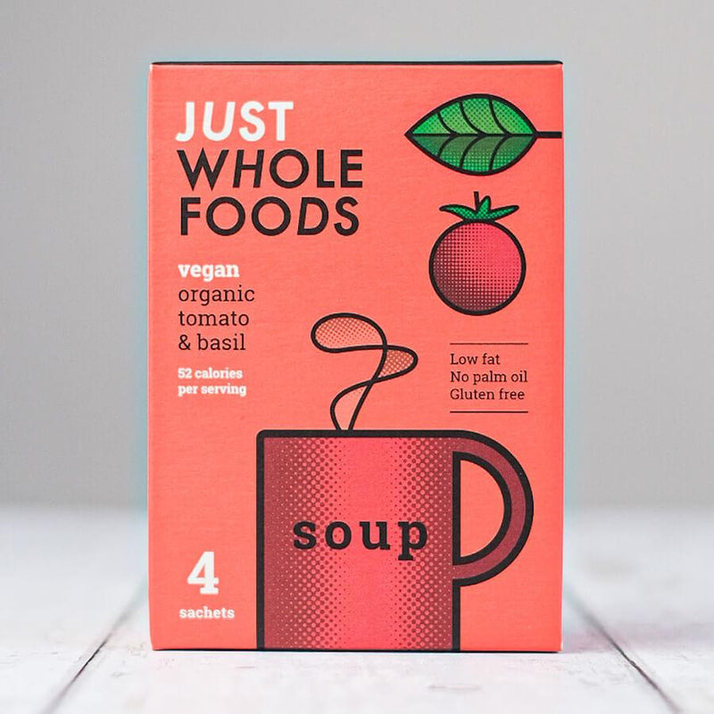 Arrow Fresh - Organic Tomato & Basil Vegan Soup (4 Sachets)