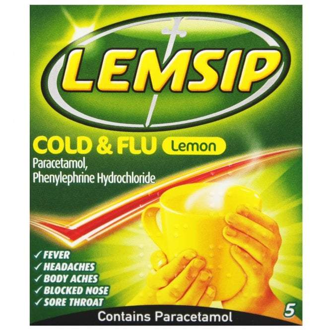 Lemsip - LEMSIP COLD & FLU SACHETS LEMON (5 Pack)