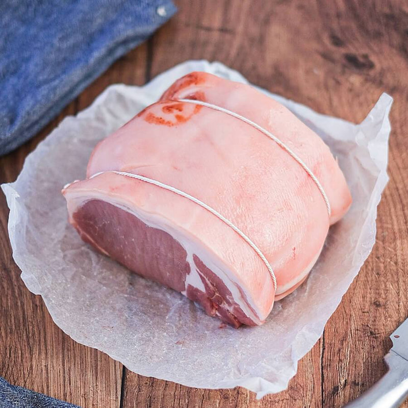 Sykes House Farm - Roast Pork Loin Joint With Rind On (1kg)