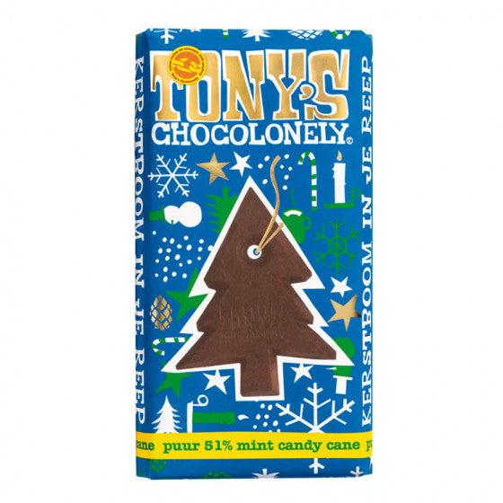 Tony's Chocolonely - Tony's Chocolonely- Mint Candy Cane Dark Chocolate (180g)