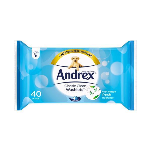 Andrex - Classic Clean Washlets - Toilet Wipes